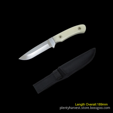 Fixed Blade Knife with Resin Handle (#3763)
